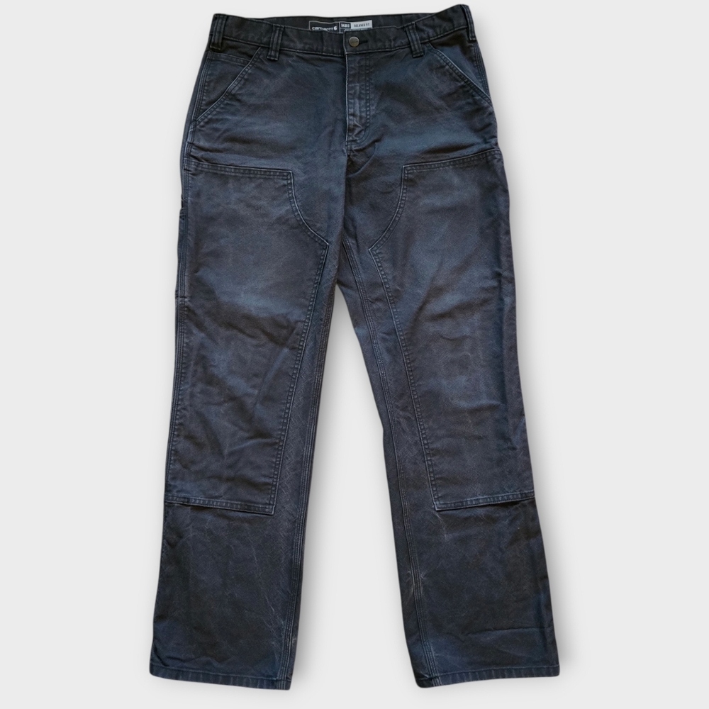 Carhartt Men's Relaxed Fit Gray Work Pants. Size: 34×32